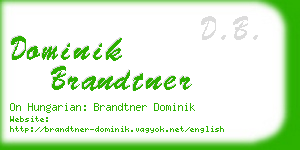 dominik brandtner business card